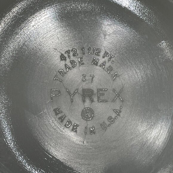 VTG Pyrex Set #472, Sandalwood, 1 1/2 Pt W/ Pyrex lid & #471, 1 Pt W/lid - Picture 9 of 12